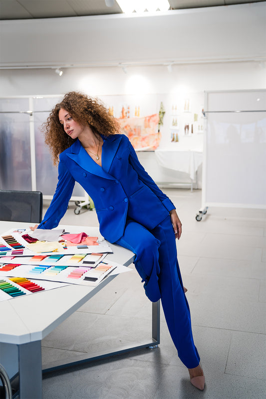 Tailleur Partenope 3 pezzi colorazione Blu