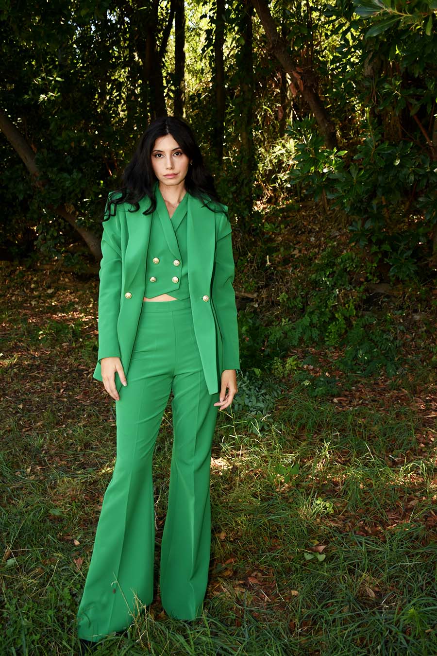 Tailleur Unica 3 pezzi colorazione Verde