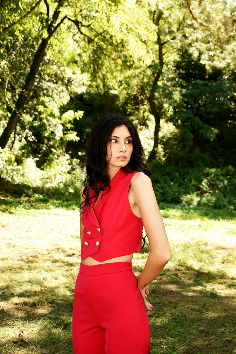 Tailleur Unica 3 pezzi colorazione Rosso