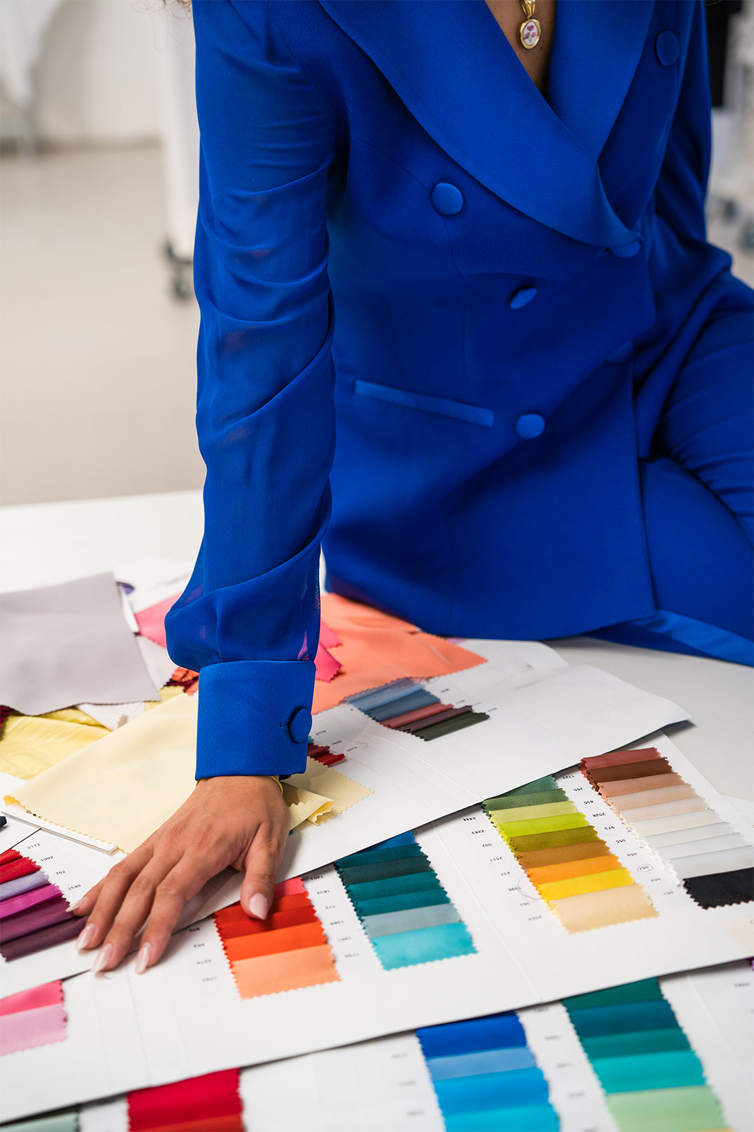 Tailleur Partenope 3 pezzi colorazione Blu